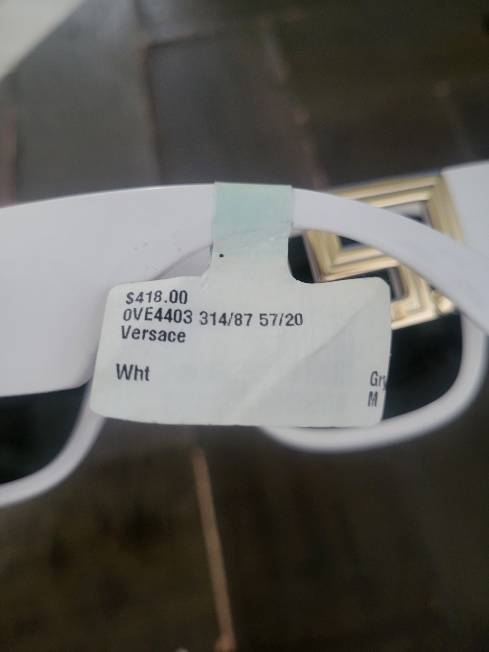 Versace White Men's Sunglasses